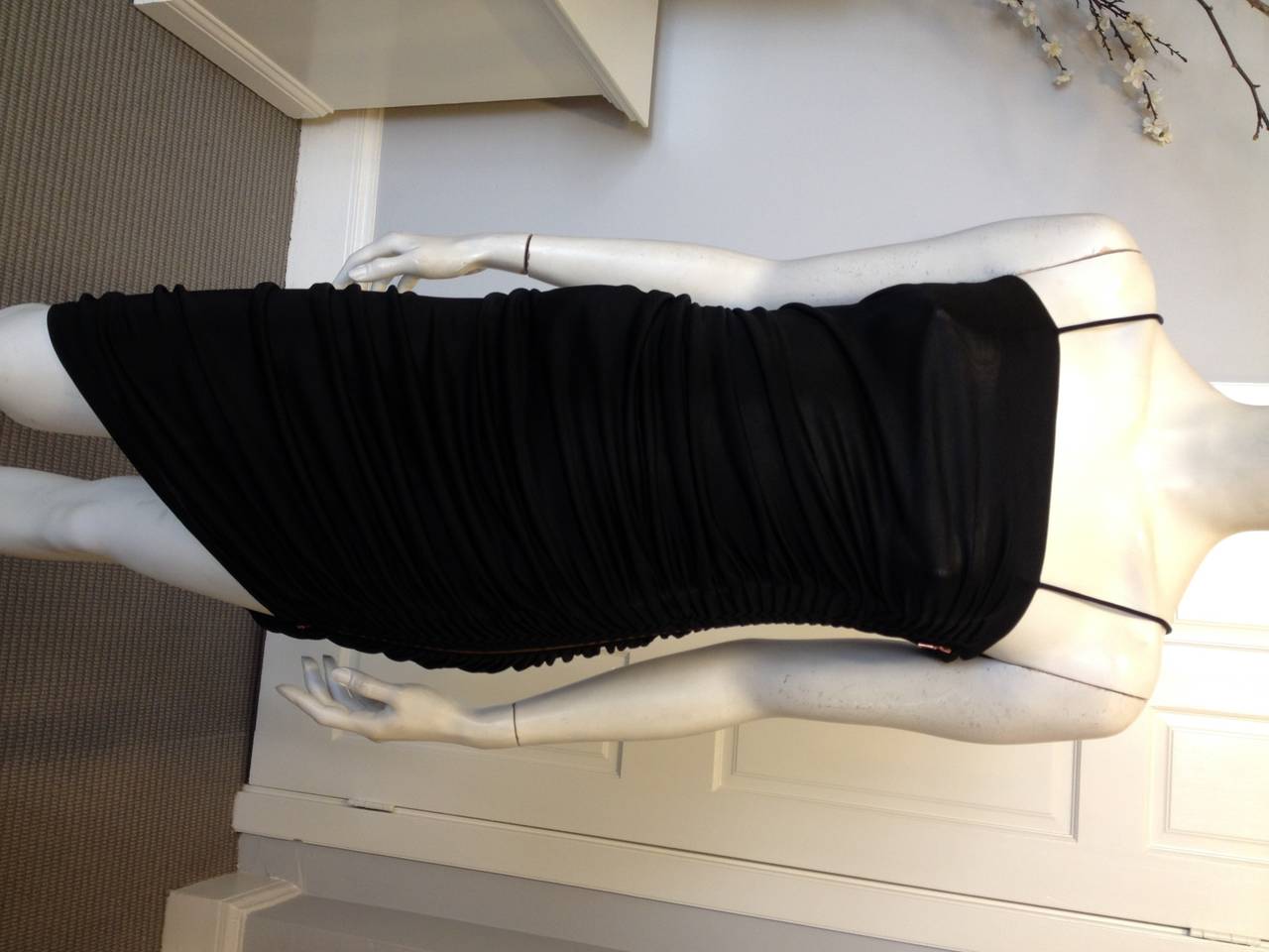 Women's Sophia Kokosalaki Black Ruched Dress