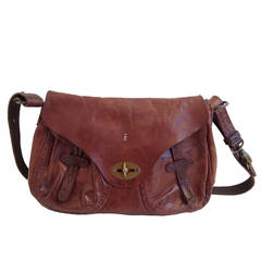 Henry Beguelin Brown Leather Crossbody Bag