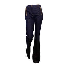 Chloe Blue Denim Jeans with Sequin Horse