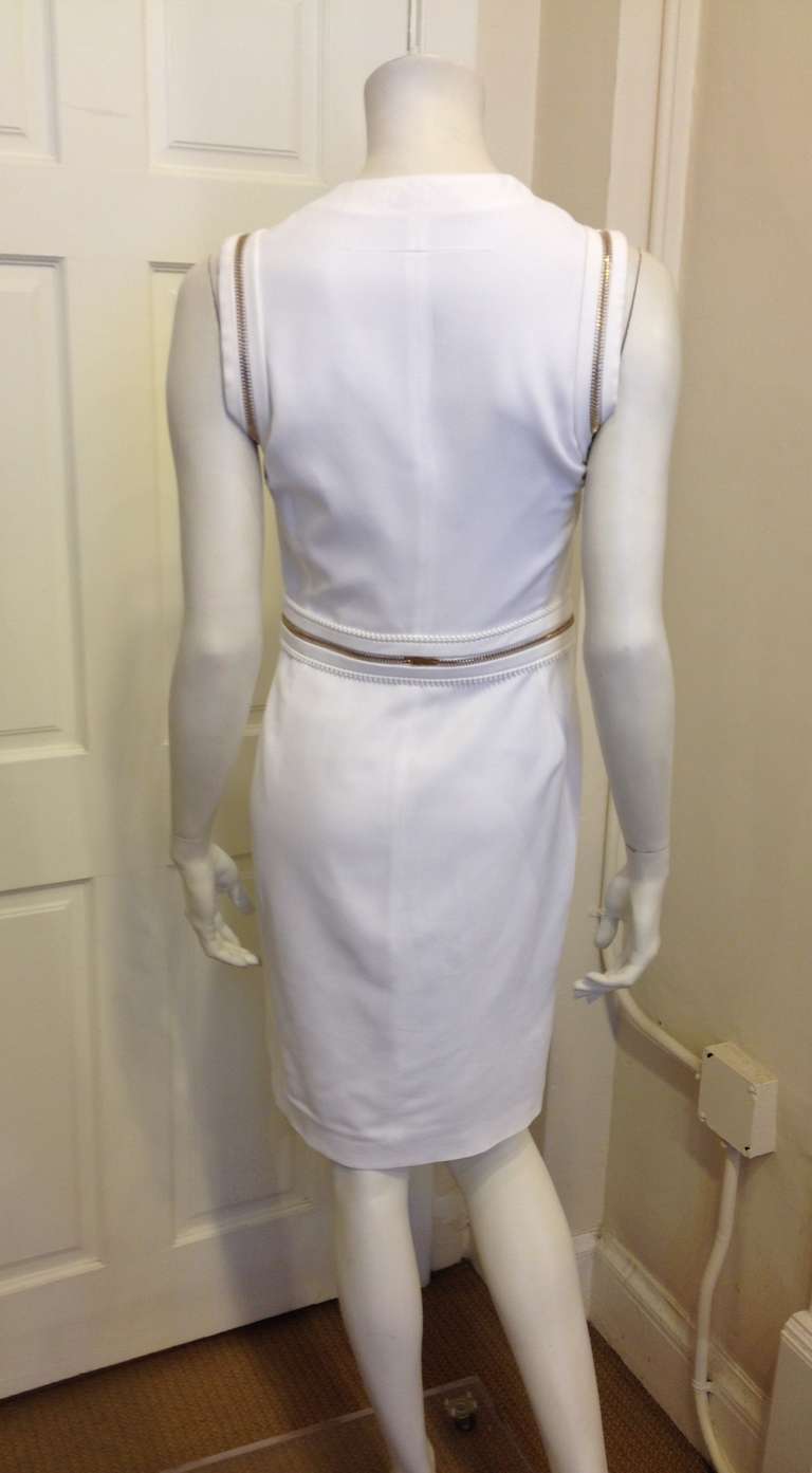 Women's Givenchy White Dress with Zippers