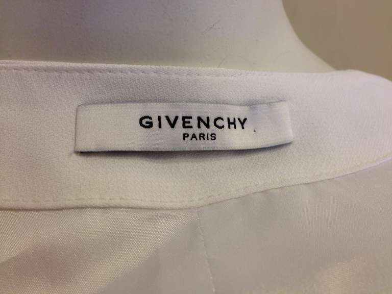 Givenchy White Dress with Zippers 2