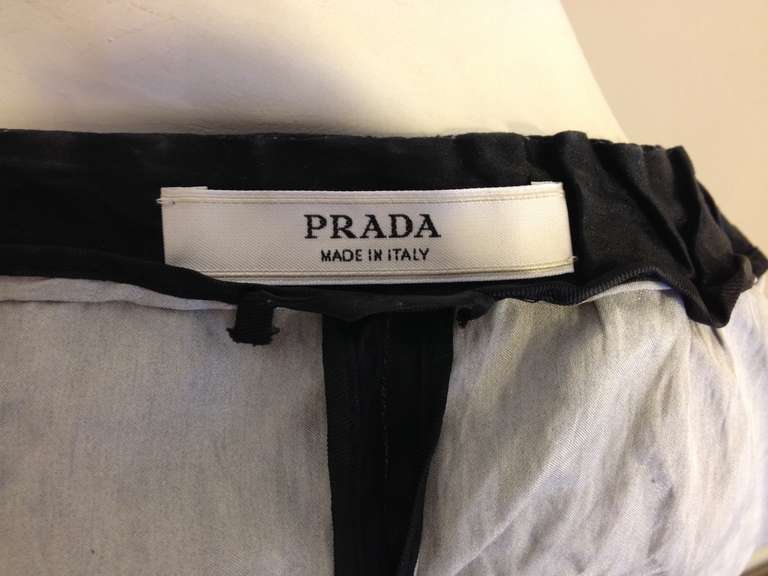 Prada Black and Charcoal Reptile Print Jacket 2