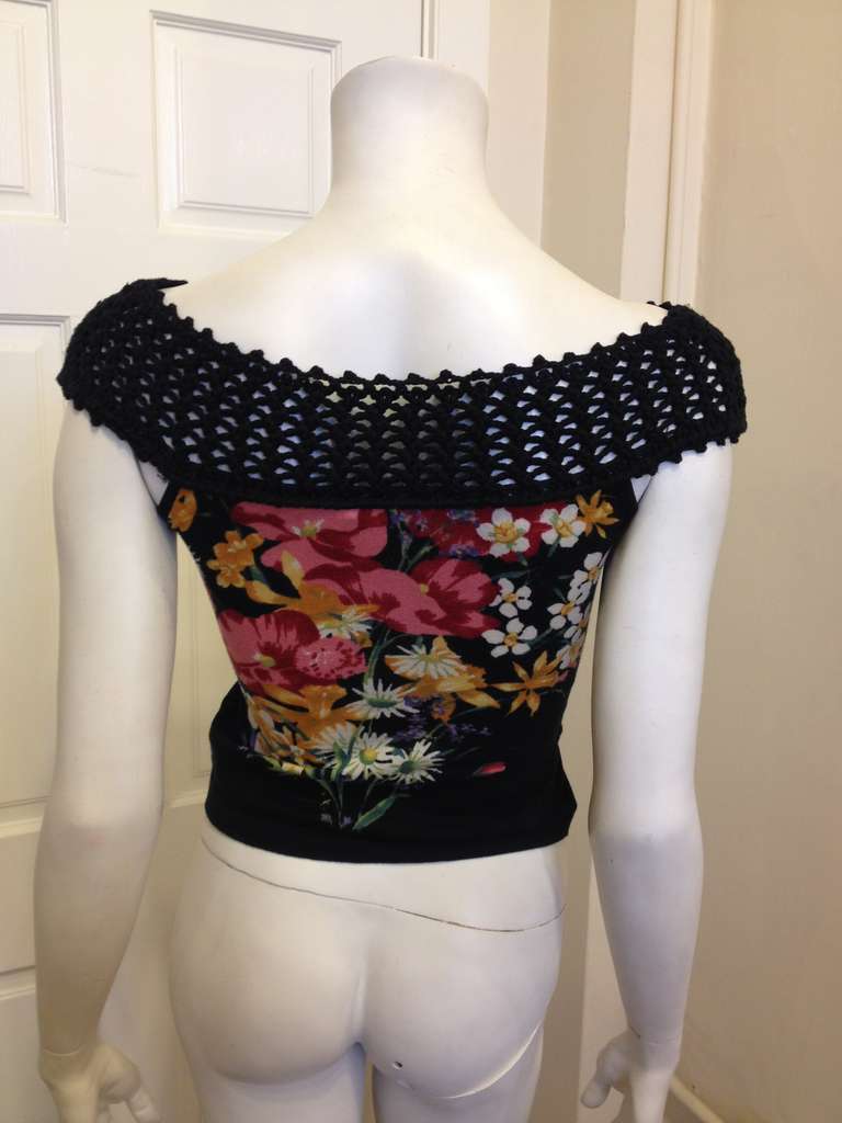 Women's Blumarine Floral Knit Top