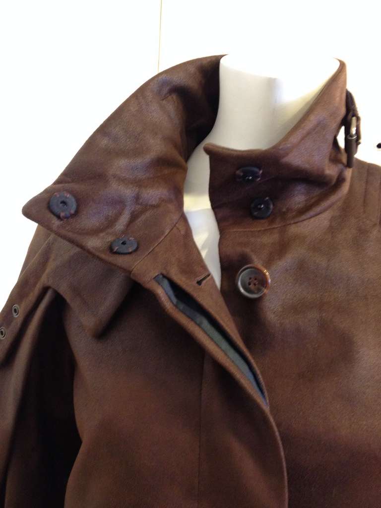 Rue du Mail Brown Coat In Excellent Condition In San Francisco, CA