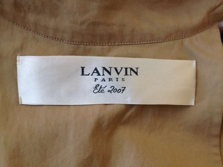 Lanvin Khaki Trench Coat 2