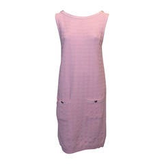 Chanel Pink Knit Sleeveless Dress