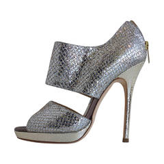 Jimmy Choo Silver and Gold Sparkly Heels