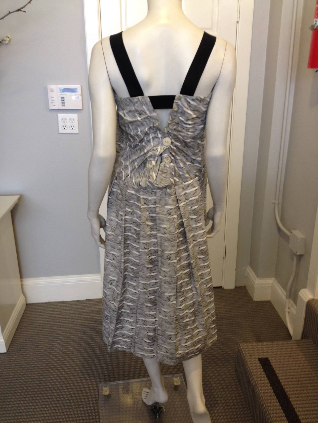 Women's Marni Grey Patterned Cotton Dress