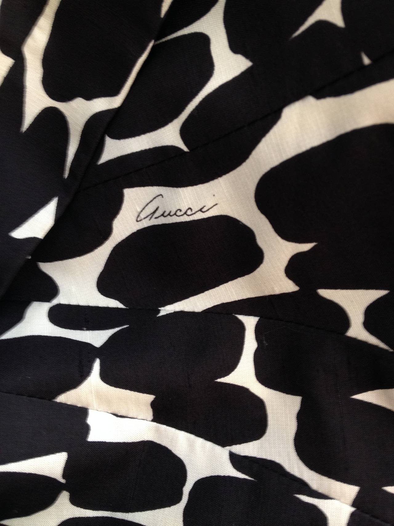Gucci Black and White Spotted Dress 3