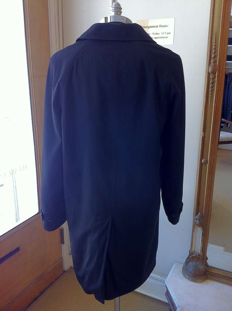 Helmut Lang Black Overcoat In Excellent Condition In San Francisco, CA