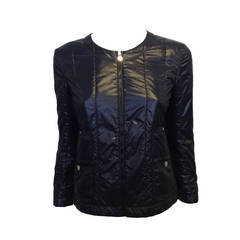 Chanel Navy Quilted Jacket