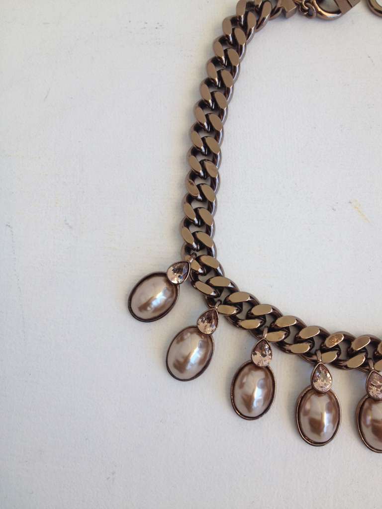 Givenchy Bronze Curb Chain In Excellent Condition In San Francisco, CA