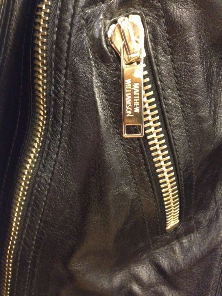 Women's Matthew Williamson Black Leather Jacket