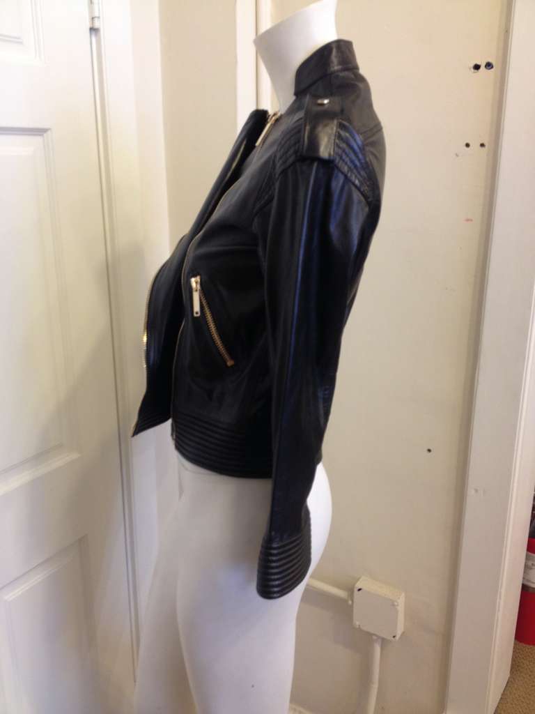 Matthew Williamson Black Leather Jacket 1