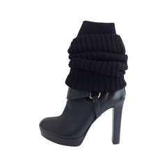 Gucci Black Knee-Sock Boot