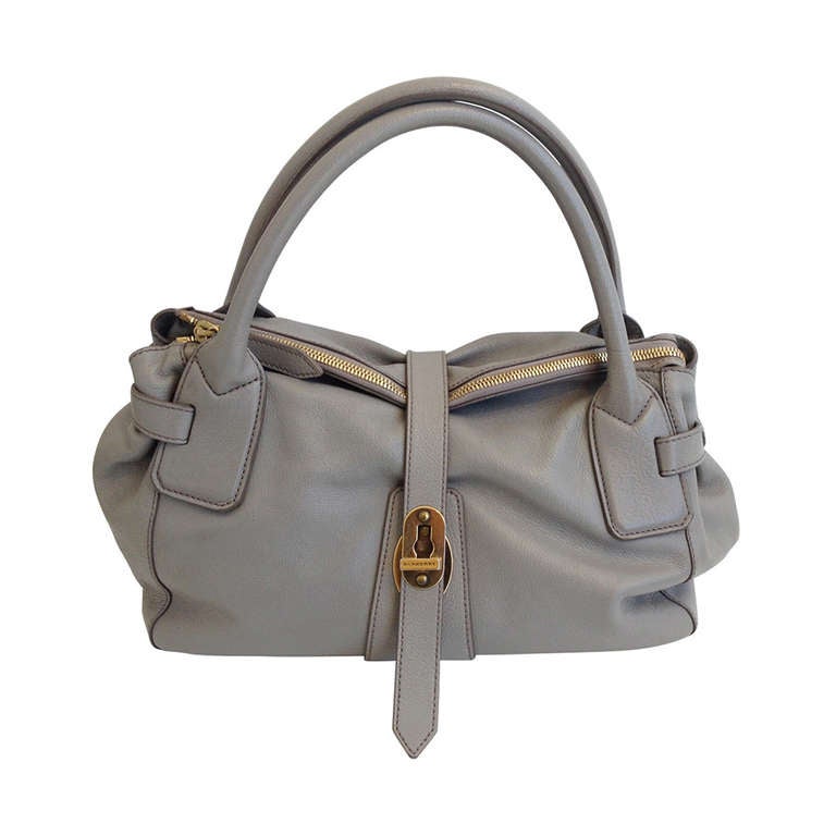 Burberry Gray Leather Purse