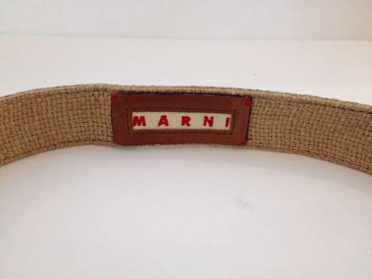 Women's Marni Embellished Woven Belt