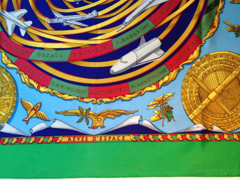Hermes Reves d'Espace Scarf In Excellent Condition In San Francisco, CA