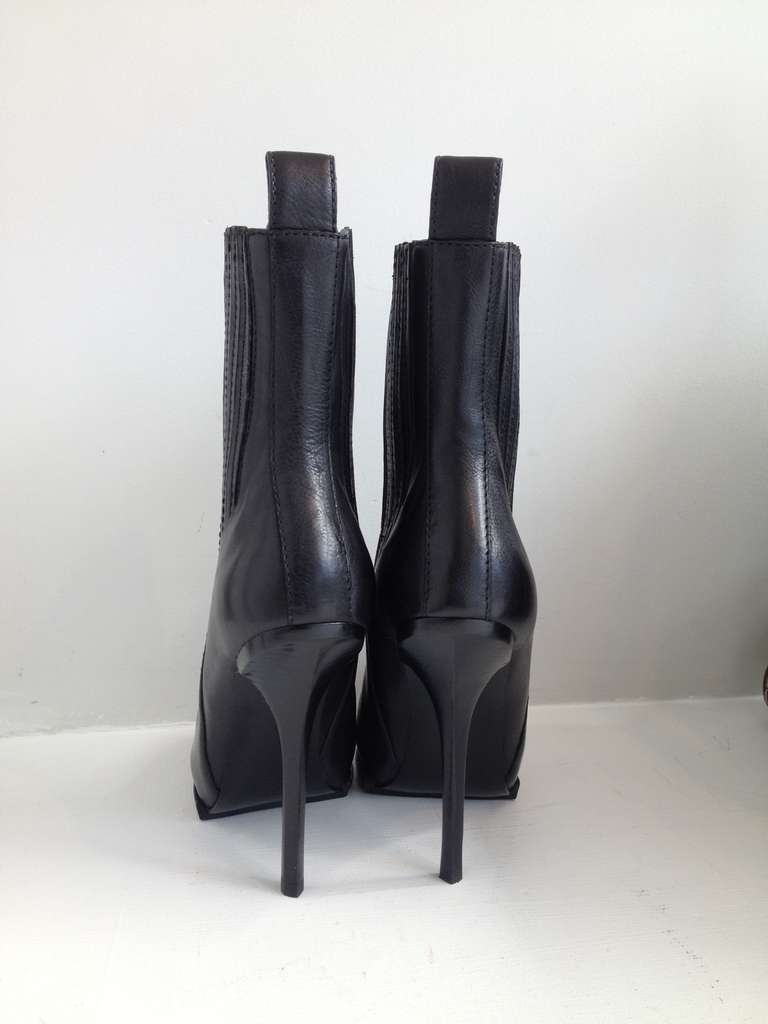 Alexander Wang Black Leather Boots In New Condition In San Francisco, CA
