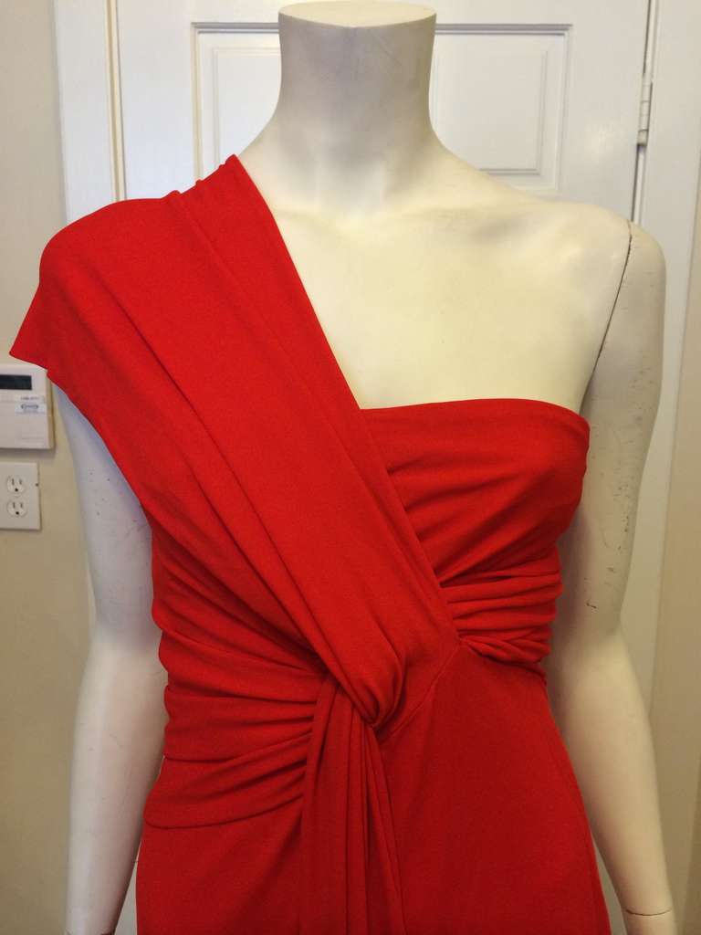 Kaufman Franco Red Dress In New Condition In San Francisco, CA