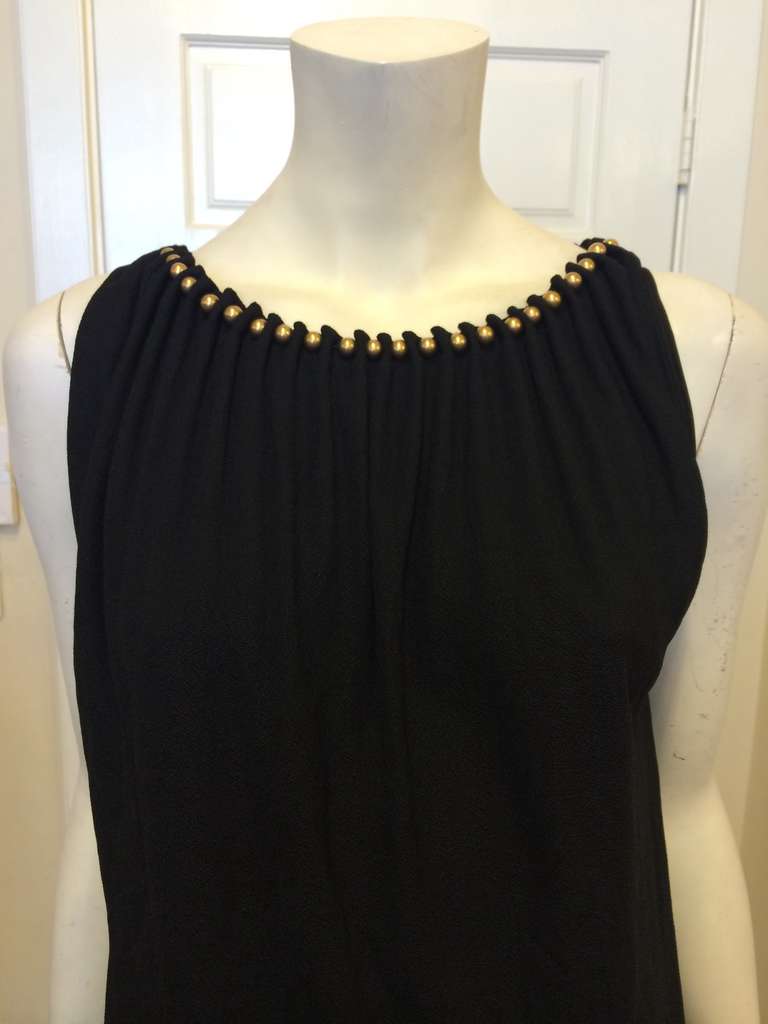 Gucci Black Dress with Gold Beading 1