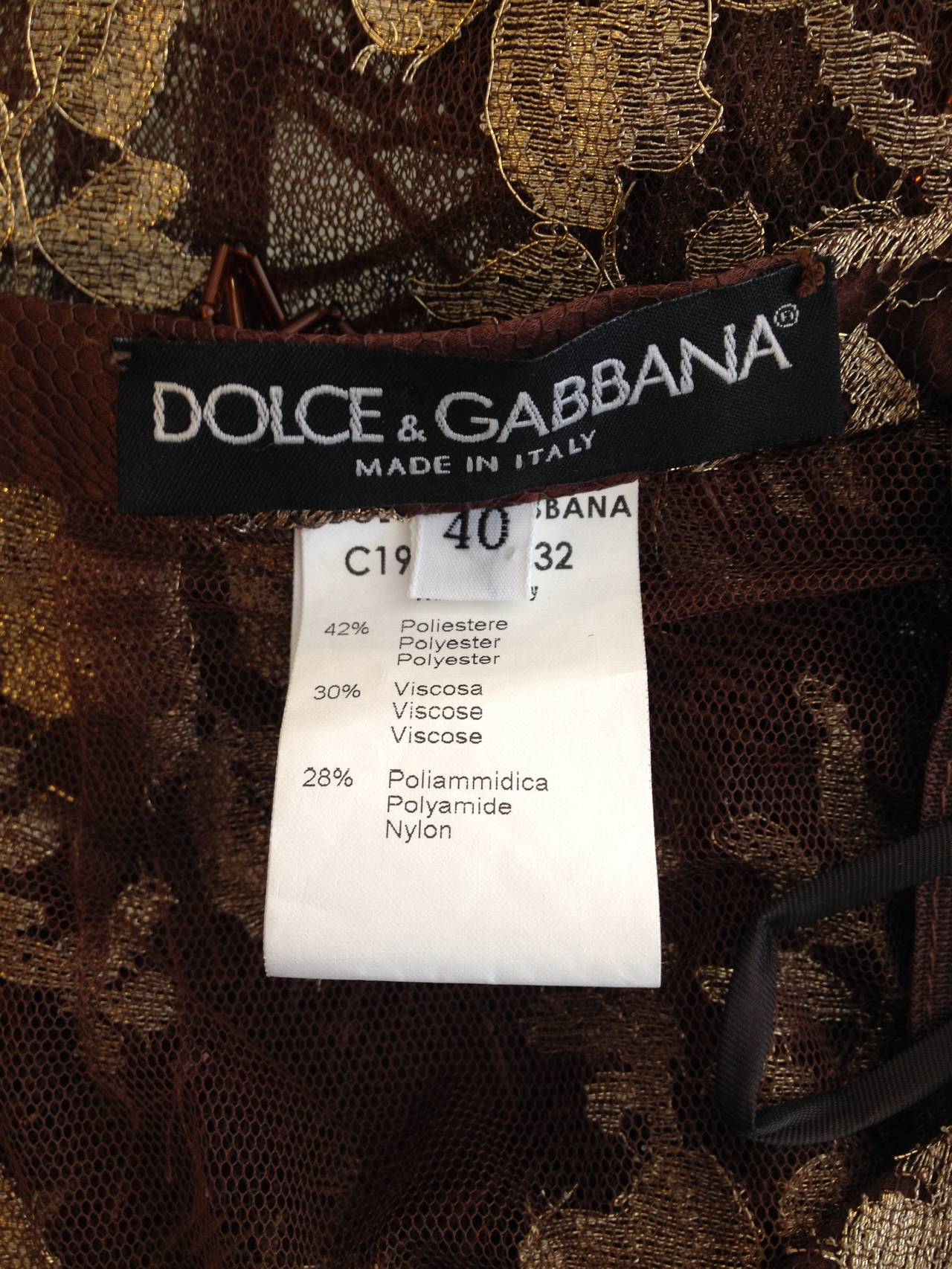 Dolce & Gabbana Sheer Embroidery Pants with Fringe 3