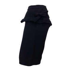 Marni Navy Skirt with Bow