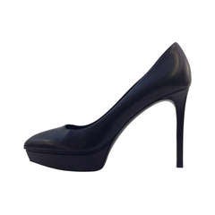 Saint Laurent Black Platform Pumps