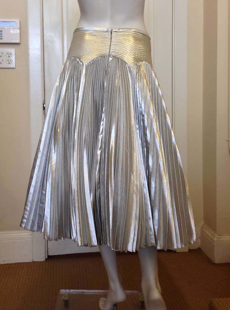 Women's Alexander McQueen Silver Skirt