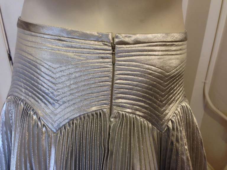 Alexander McQueen Silver Skirt 1