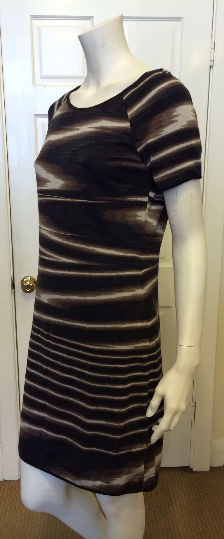 Women's Missoni Brown Striped Knit Dress