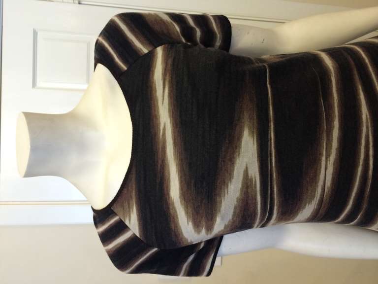 Missoni Brown Striped Knit Dress 1
