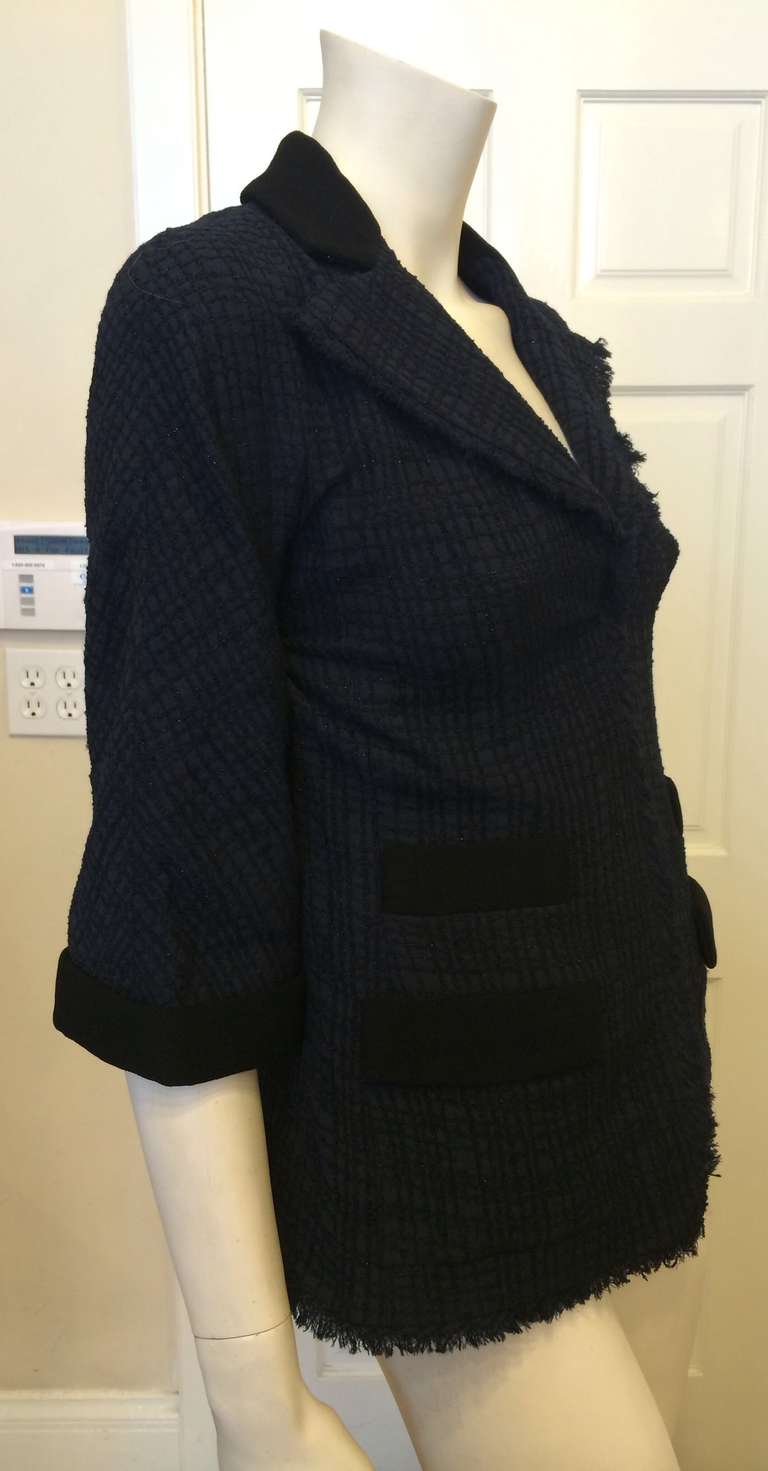 Women's Chanel Navy and Black Jacket