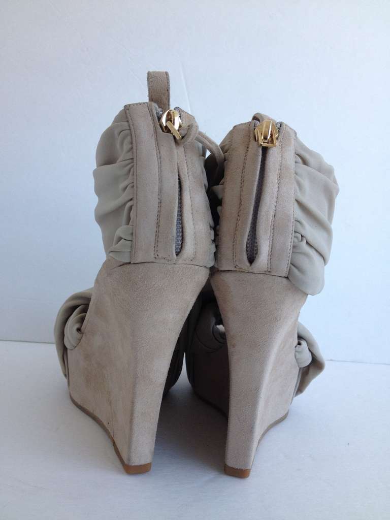 Women's Givenchy Light Gray Wedge