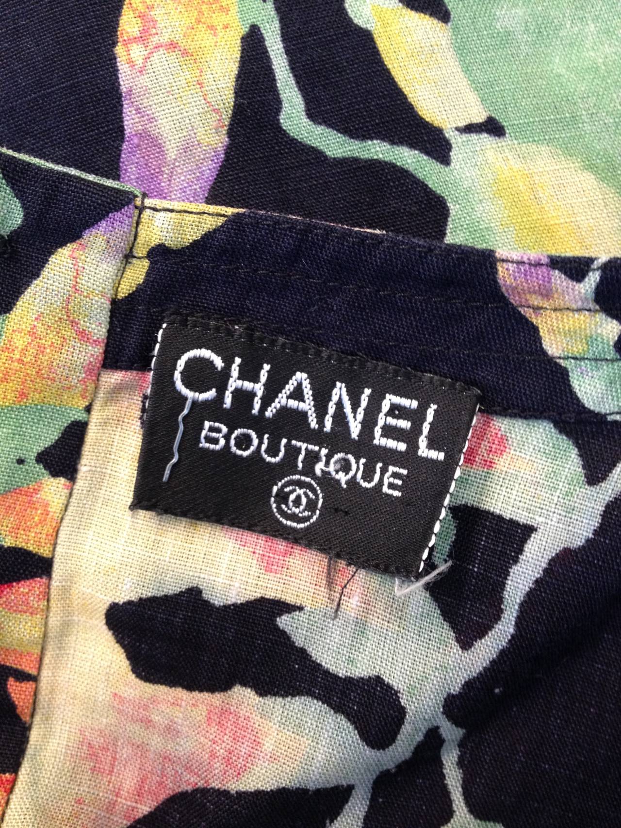 Chanel Sleeveless Floral Blouse 3