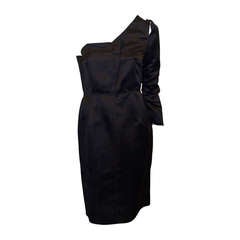 Lanvin Black One Sleeved Dress