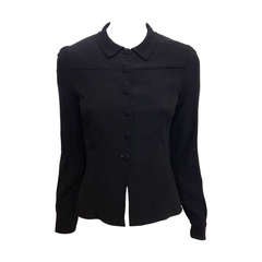 Balenciaga Black Blouse