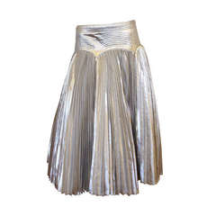Alexander McQueen Silver Skirt