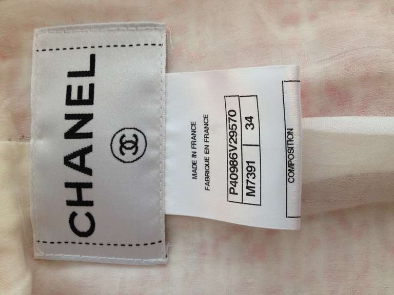 Chanel Red and White Tweed Skirt Suit 1