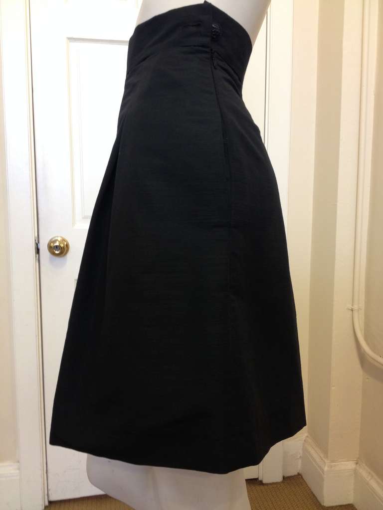Black Chanel Navy Skirt