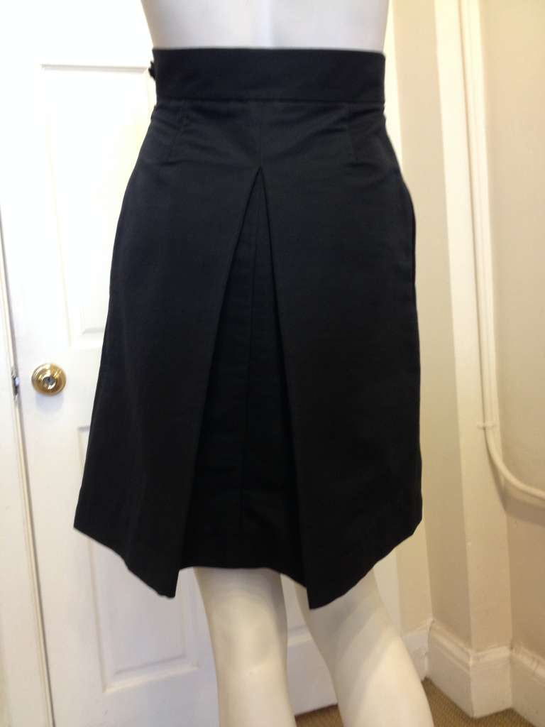 Women's Chanel Navy Skirt