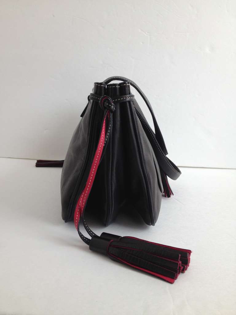 Prada Black Tassel Purse at 1stdibs  