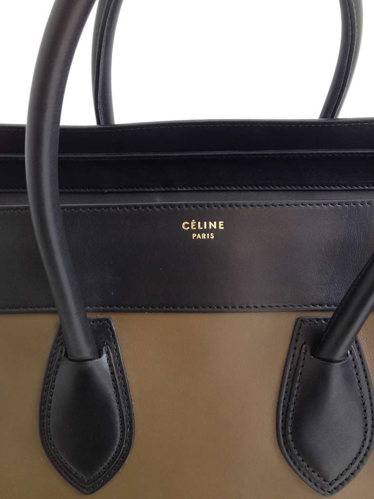 The Celine Luggage tote is one of the most sought after bags of 2014. Featuring a casual yet luxurious style, it is simple and distinctive with its sturdy handles and detailed stitching.  The trio of rich, luxurious colors and textures allow you to