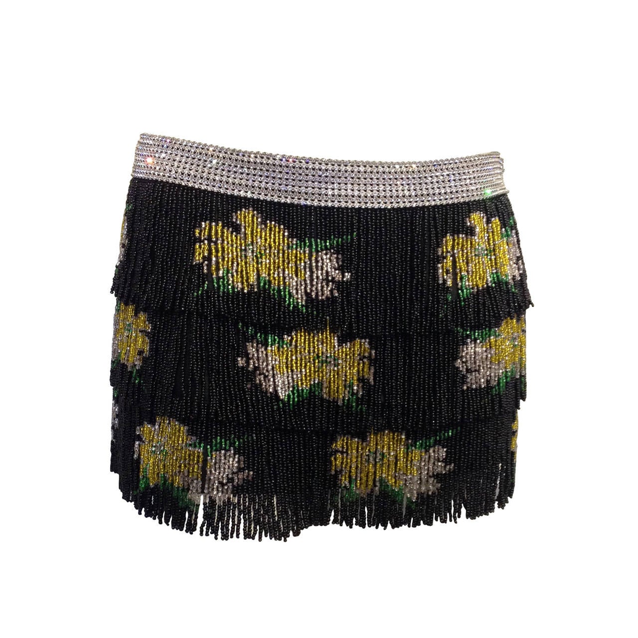 Dolce & Gabbana Beaded Fringe Mini Skirt