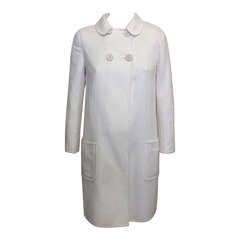 Used Christian Dior White Coat