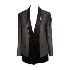 Alexander Wang Grey Zip Blazer