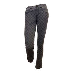 Chanel Gray Quilted Jean