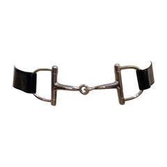 Gucci Patent Horsebit Belt