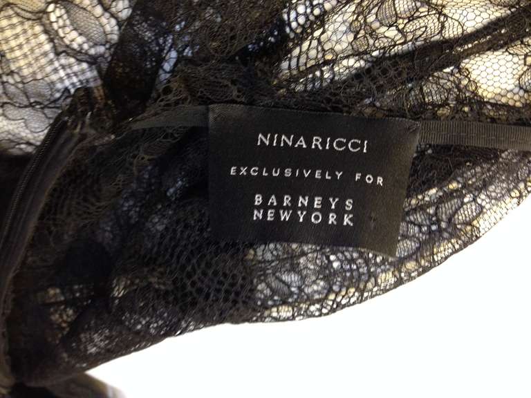 Nina Ricci for Barneys Black Lace Dress 2