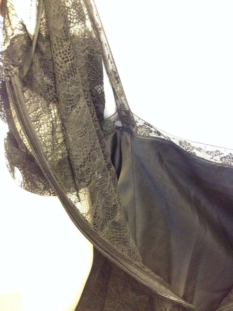 Nina Ricci for Barneys Black Lace Dress 3